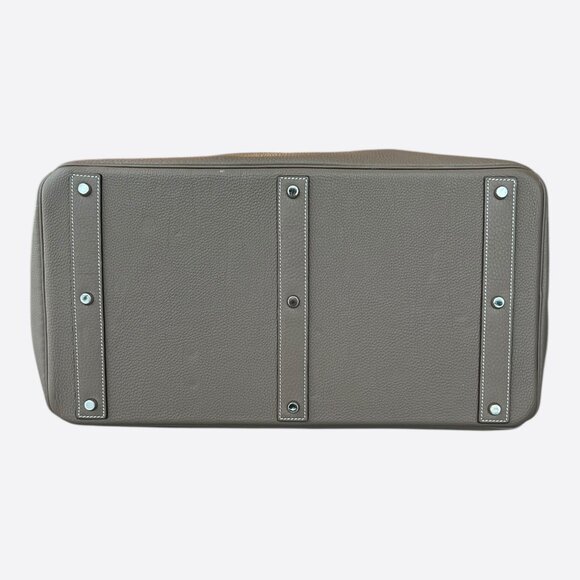 Hermes Etoupe Togo & Palladium Hardware HAC Birkin 50 - Picture 5 of 8